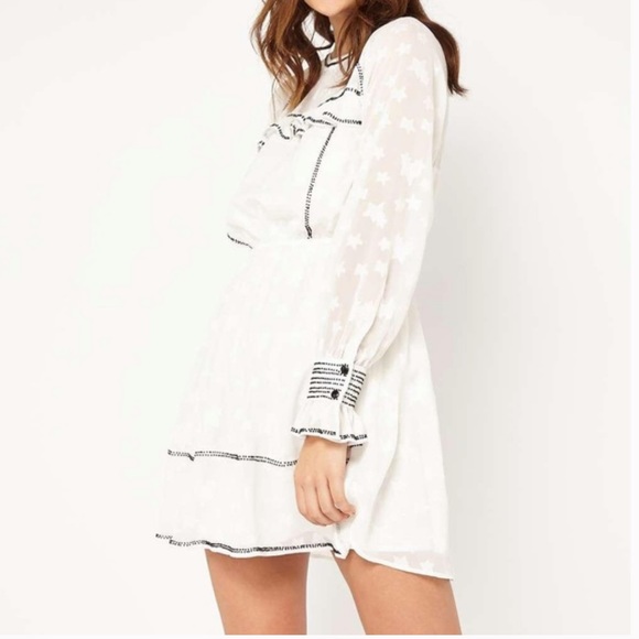 Star Jacquard Dress with Beaded Hem - Picture 4 of 10